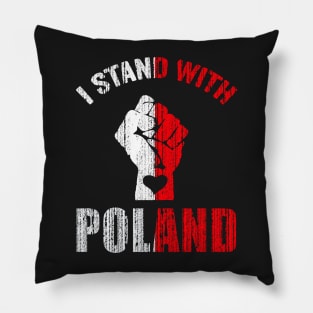 I Stand With Poland Pillow