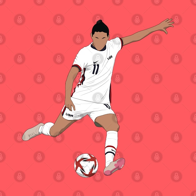 Christen Press USA Soccer Minimalist by Hevding