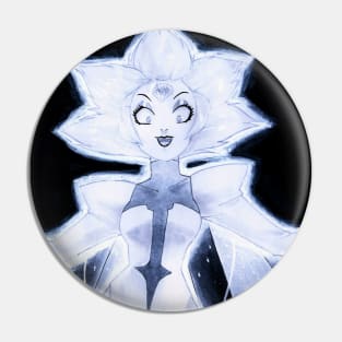 White Diamond Pin