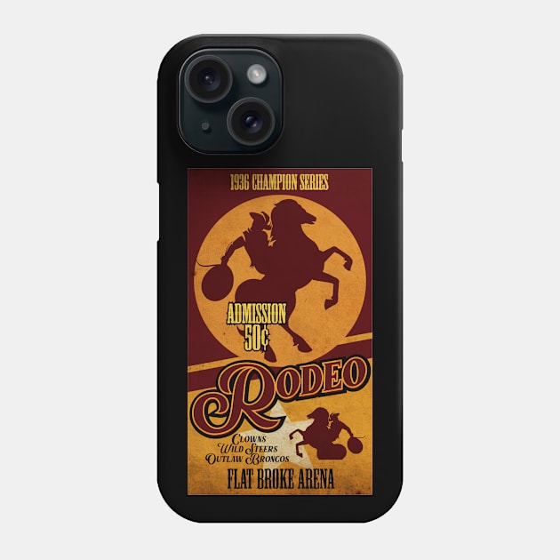 Vintage Rodeo, 1936 Phone Case by CTShirts