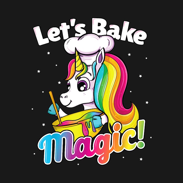 Unicorn Baking Shirt Rainbow Cupcake Cake Girl Gift Cook Kid by Fowlerbg