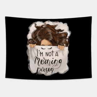 I’m not a morning person sleeping girl Tapestry