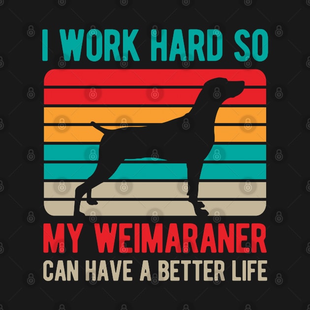 Funny Weimaraner Dog by TheVintageChaosCo.