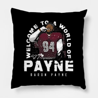 Daron Payne Washington World Of Payne Pillow