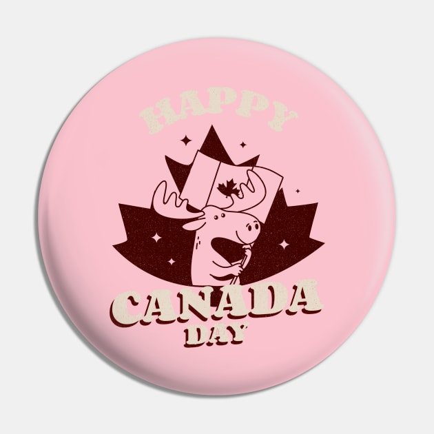 Happy Canada  Day Design Pin by ArtPace