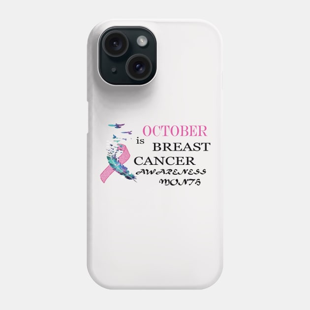 Breast Cancer, Pink Ribbon Phone Case by busines_night