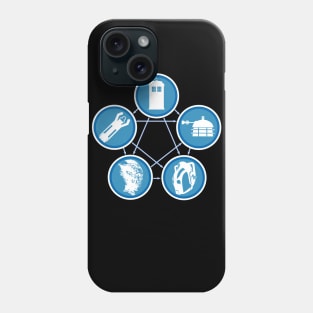 TARDIS-LIZARD-SONIC-DALEK-CYBERMEN Phone Case