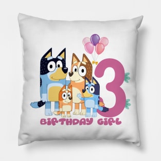 Bluey and Bingo 3 year Pillow