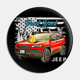 Jeep Trailhawk Car Form Vintage Artwork Pin