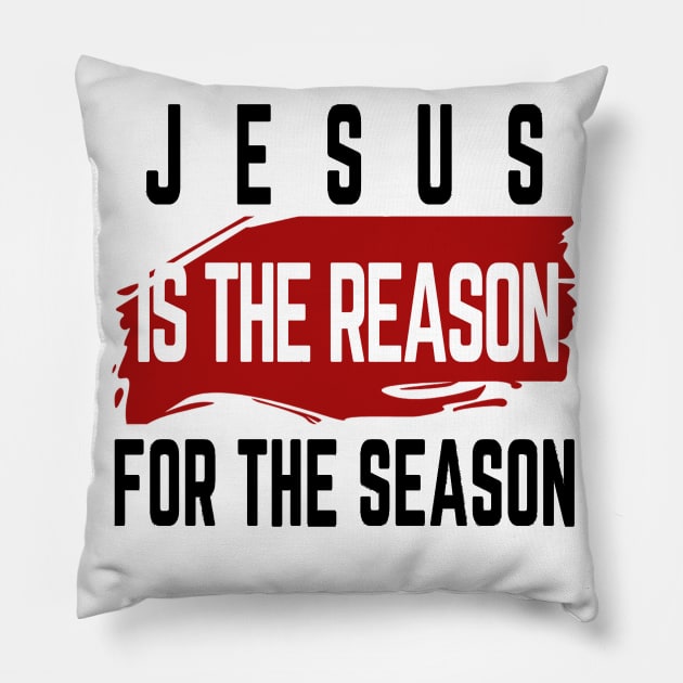 Jesus Is The Reason For The Season | Party Pillow by Happy - Design