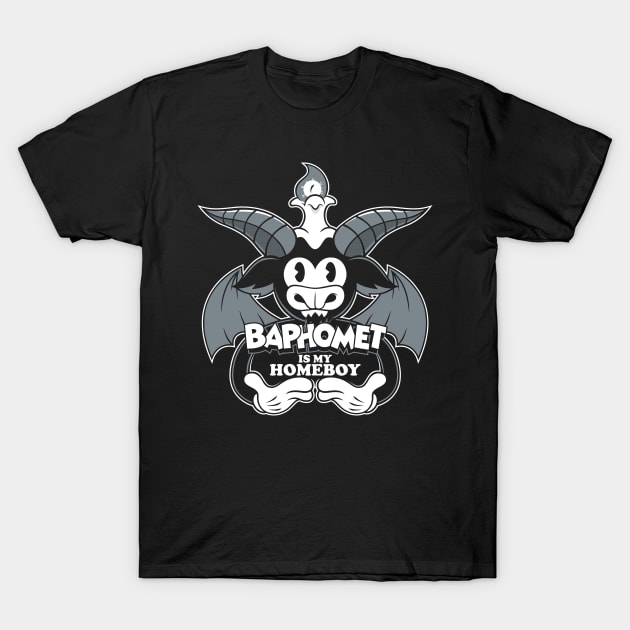 Vintage Cartoon Baphomet - Creepy Cute Goth - Occult T-Shirt Vintage Cartoon Baphomet - Creepy Cute Goth - Occult T-Shirt