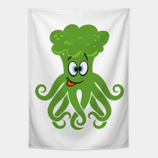 Broccoli Octopus Tapestry