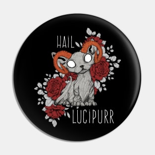 Hail Lucipurr kitten demon Pin