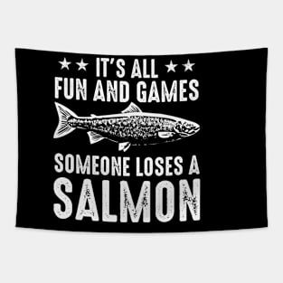 It's All Fun And Games Until Someone Loses A Salmon Tapestry