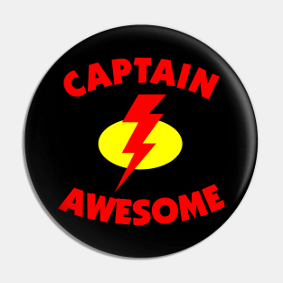 Captain Awesome Pin