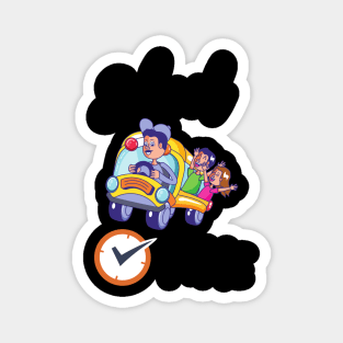 Colorful School Time Magnet