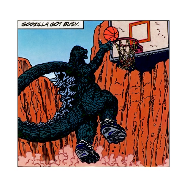 Godzilla Got Busy - 90s Comics - T-Shirt | TeePublic