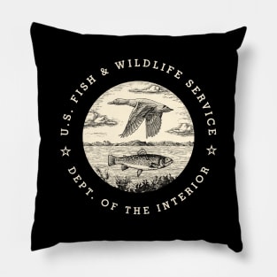 Fish & Wildlife Service 2 by © Buck Tee Originals Pillow