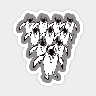 March of the Royal Penguins Magnet