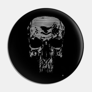 Retro skull, skull spirit. Pin