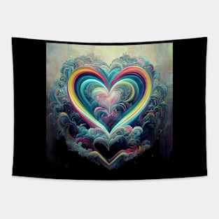 Water Hearts Of Love 10 Tapestry