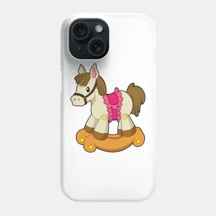 Horse as Rocking horse Phone Case