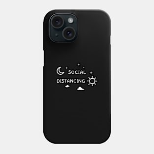 night and day social distancing Phone Case