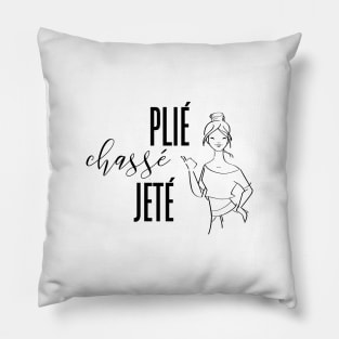 Plie Chasse Jete Dancer Pillow