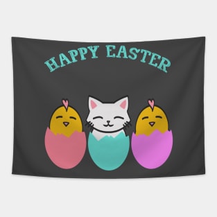 Easter cats Easter bunny Easter egg kitten gift Tapestry