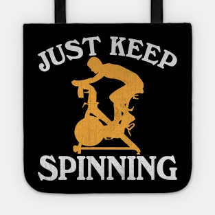 Just Keep Spinning Funny Gym Class Tote