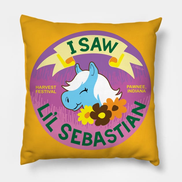 I SAW LIL SEBASTIAN Pillow by StevieVanB