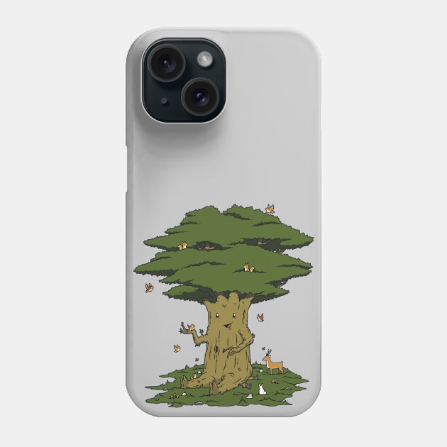 Friendly Tree Phone Case by pigboom