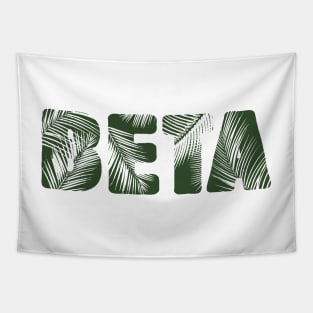 Beta Leaf Letters Tapestry