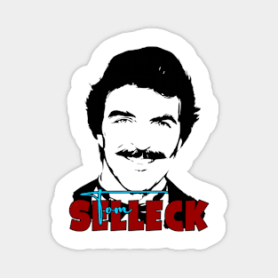 Tom Selleck Retro Black Magnet