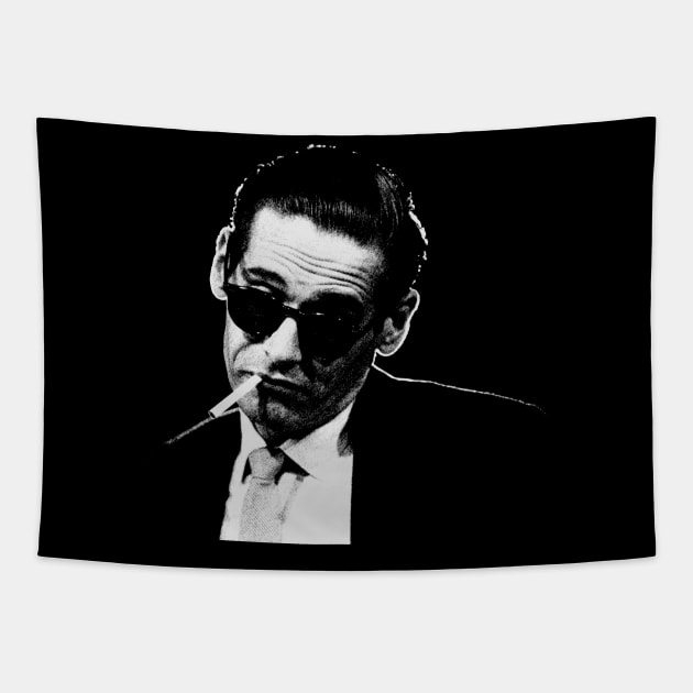 Bill Evans Portrait Retro Tapestry by GekNdangSugih