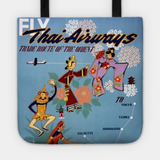 Vintage Travel Poster Thailand Tote