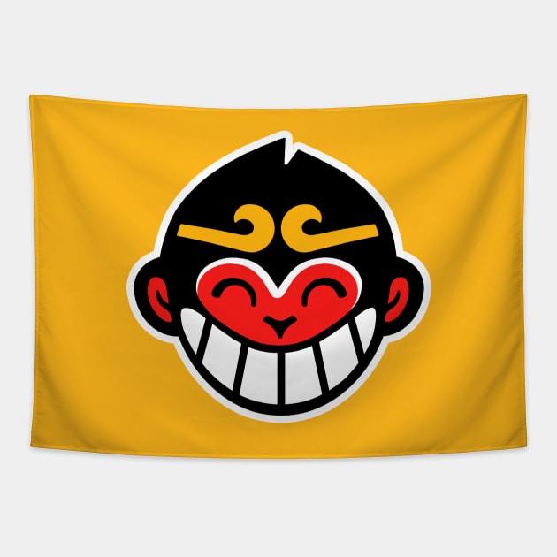 Monkie Kid symbol Tapestry by The_Interceptor