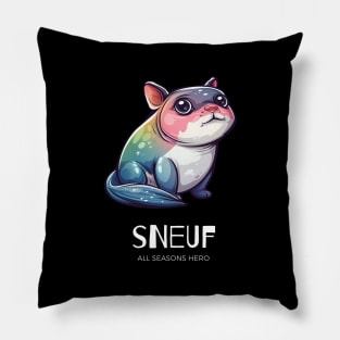 Funny outfit for lonely people, dog, cat, gift "SNEUF" Pillow