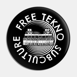 Free Tekno 23 Subculture Pin