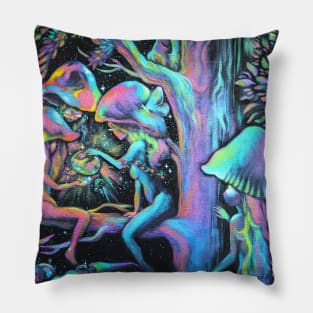 The Mushroom Sisters Pillow