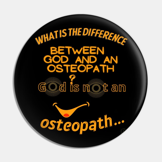 Funny Osteopath Pin by FehuMarcinArt