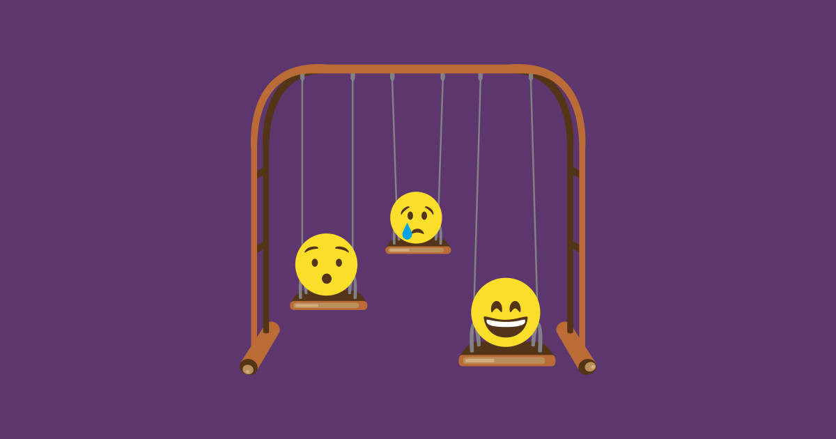 Mood Swings Emoji Sticker TeePublic
