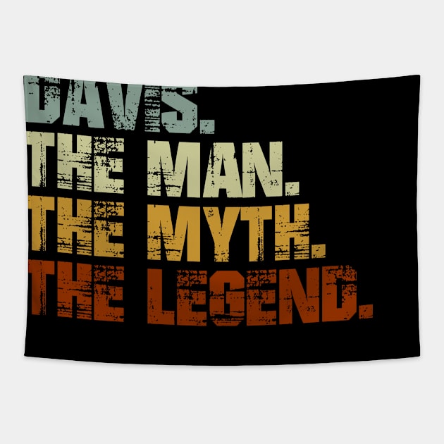 Davis The Man The Myth The Legend Tapestry by designbym
