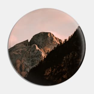 Red Sunset on Rocky Mountain Pin