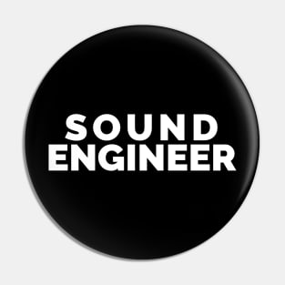 Sound engineer White Pin