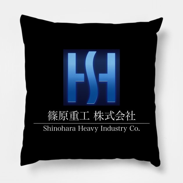 Shinohara Heavy Industry Co. Pillow by Ekliptik