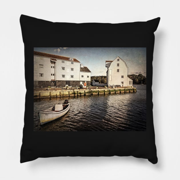 Woodbridge Tide Mill And Quayside Pillow by IanWL