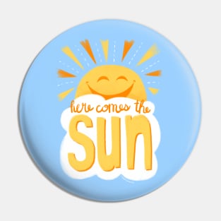 Cute sun - sunny happy face here comes the sun Pin