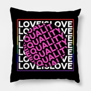 LGBT simple quote love is love Pillow