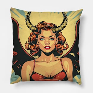 1940s 1950s Vintage Cartoon Pillow